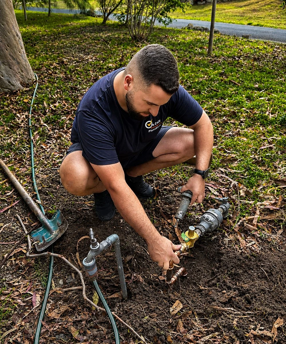 Emergency blocked drain plumber working in Frankston