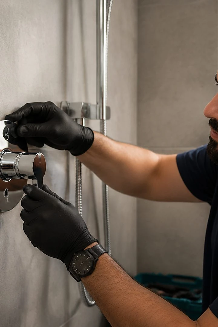 Shower plumbing service in Frankston